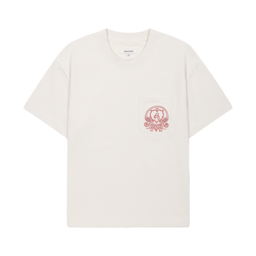 J3TAM25201IVX AMOUPRE One Pocket symbol T-shirt Ivory