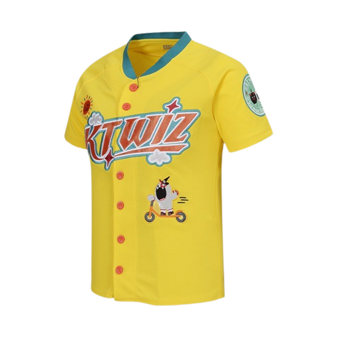 (키즈) KT 위즈 빅또리 유니폼 옐로우 (논 마킹 버전)((Kids) KT Wiz Vicddory Uniform Yellow (Non Marking Ver.))