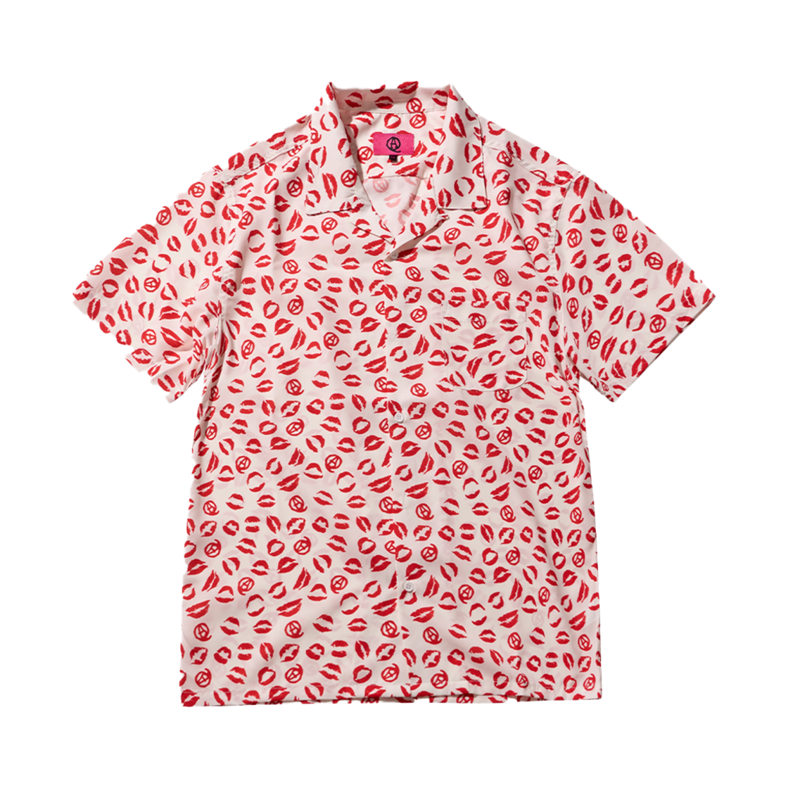 KSAQ23SSSH002WH Aq Kiss Rayon Shirt White