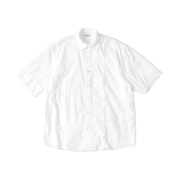 Kapital Cotton X Linen Patchwork Kathmandu S/S Shirt 2022 White