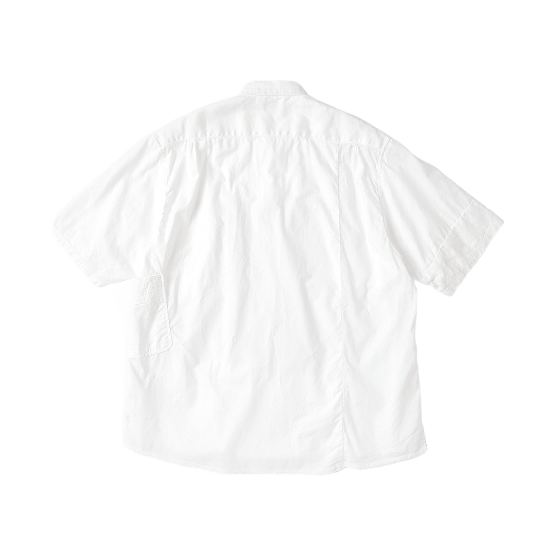 캐피탈 코튼 X 린넨 패치워크 카트만두 숏슬리브 셔츠 2022 화이트(Kapital Cotton X Linen Patchwork Kathmandu S/S Shirt 2022 White) - 2