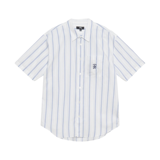 Stussy Boxy SS Stripe Shirt White