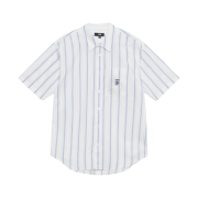 Stussy Boxy SS Stripe Shirt White