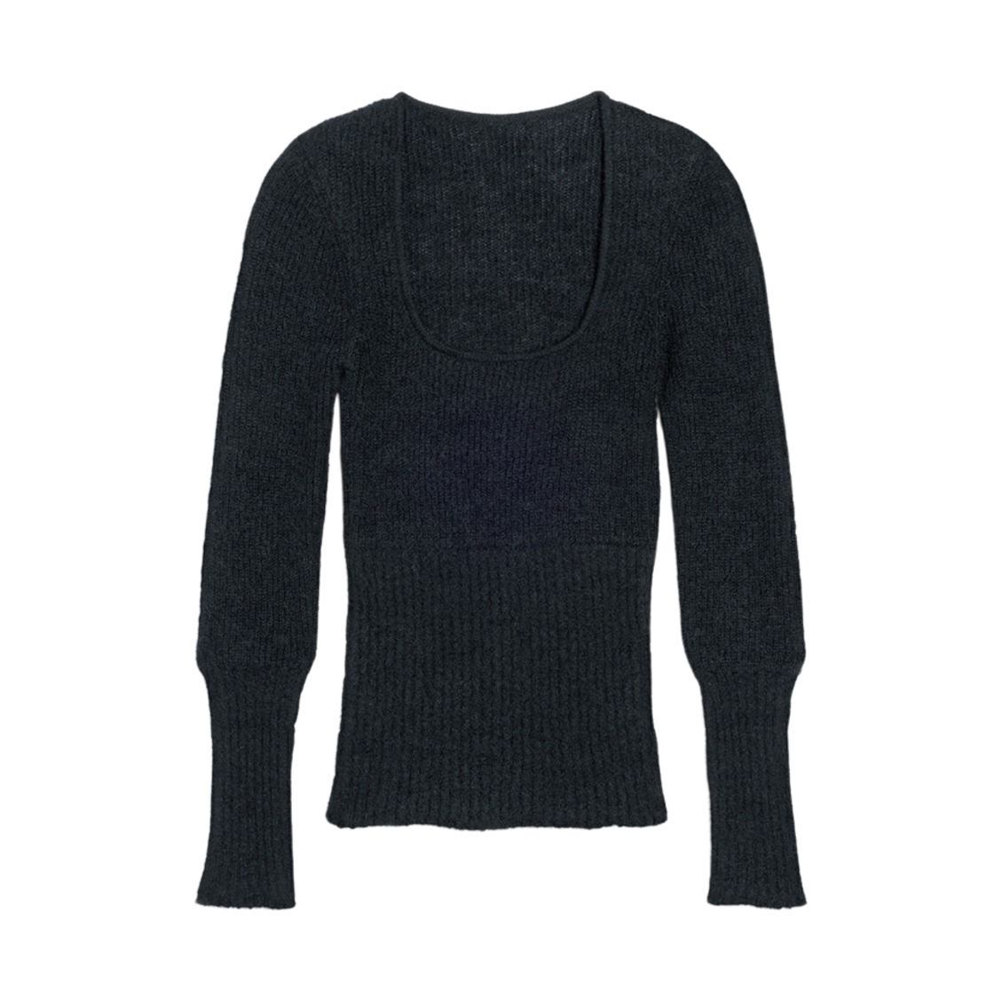 (W) 자크뮈스 라 마이유 다오 스쿱 넥 스웨터 블랙((W) Jacquemus La Maille Dao Scoop Neck Sweater Black) - 1
