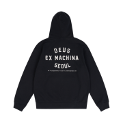 Deus Ex Machina College Address Hoodie Zip Up Black