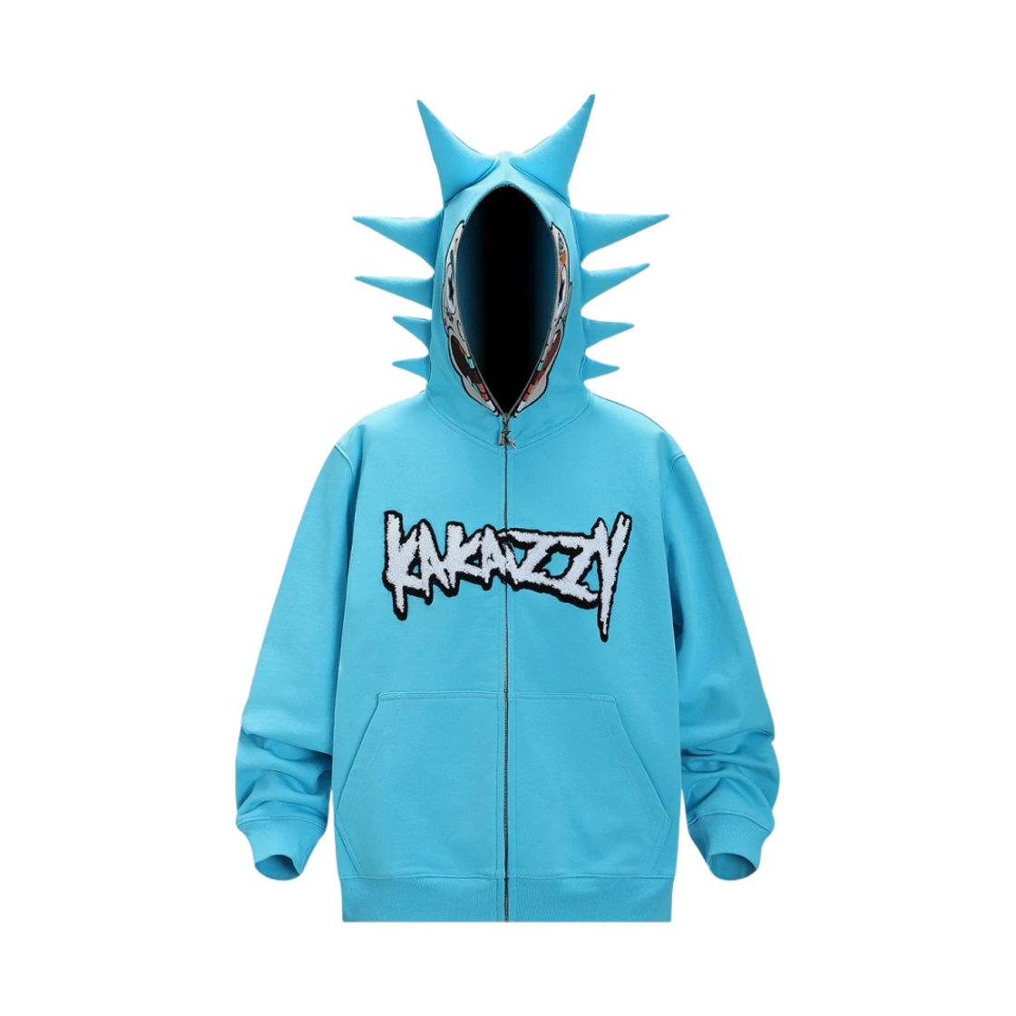 카카지 풀 집 후드 릭 앤 모티 릭 블루(Kakazzy Full Zip Hoodie Rick and Morty Rick Blue) - 2