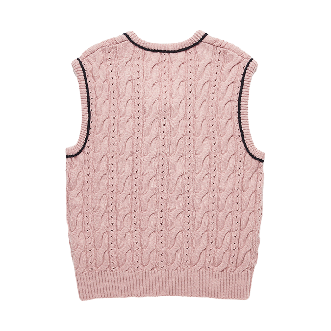 던스트 라이닝 케이블 니트 베스트 소프트 핑크(Dunst Lining Cable Knit Vest Soft Pink) - 2