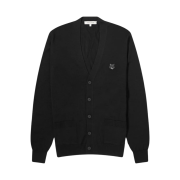 Maison Kitsune Bold Fox Head Patch Regular Cardigan Black