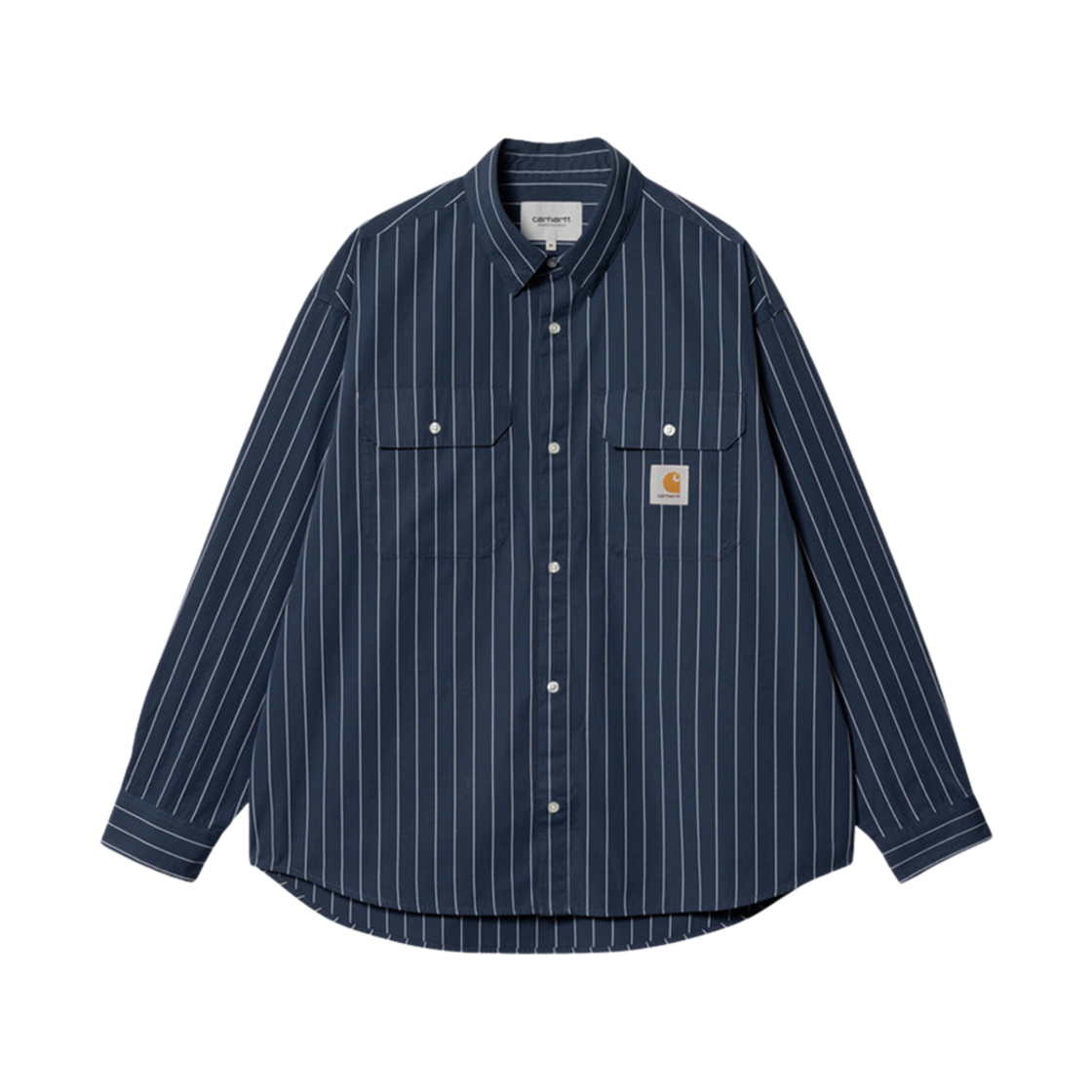 I032902-1XY-XX Carhartt WIP Orlean Stripe Shirt Blue White