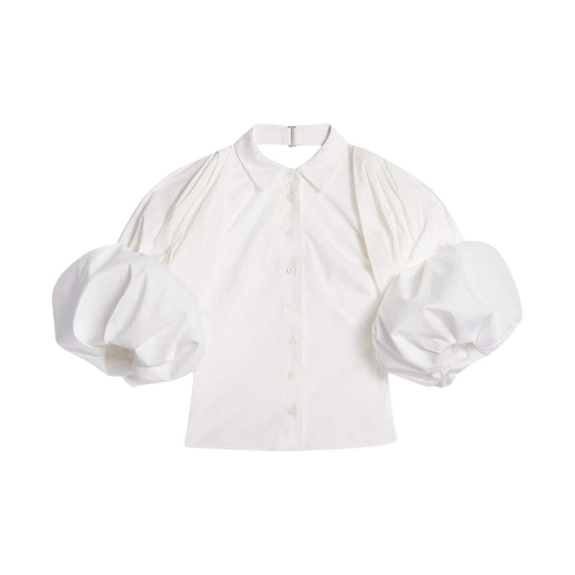 (W) 자크뮈스 라 슈미즈 마라카 퍼프 슬리브 셔츠 화이트