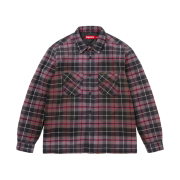 Supreme Quilted Plaid Shirt Grey - 24FW