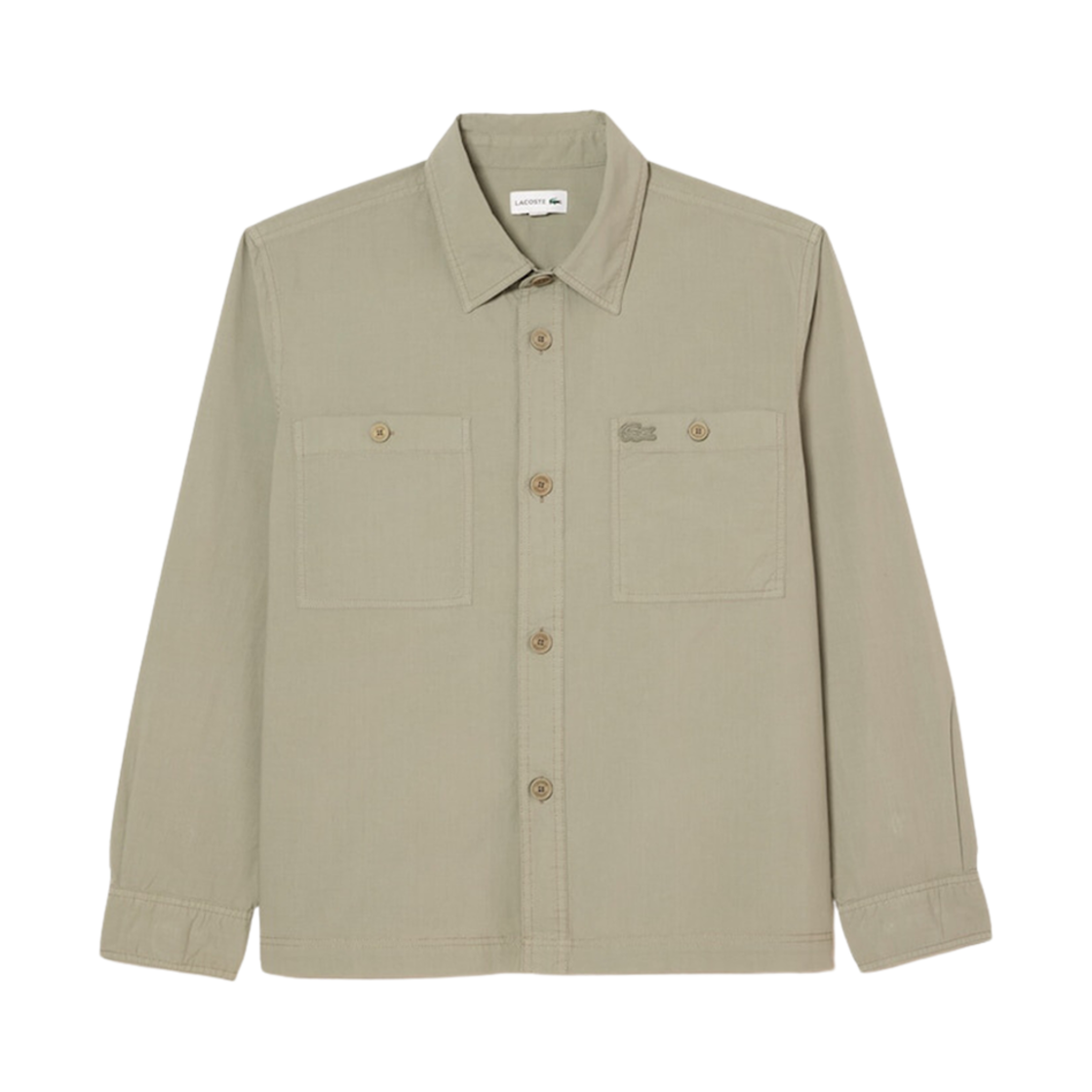 라코스테 썸머 팩 가먼트 다잉 셔츠 카키 그린(Lacoste Summer Pack Garment Dyed Shirt Khaki Green) - 1