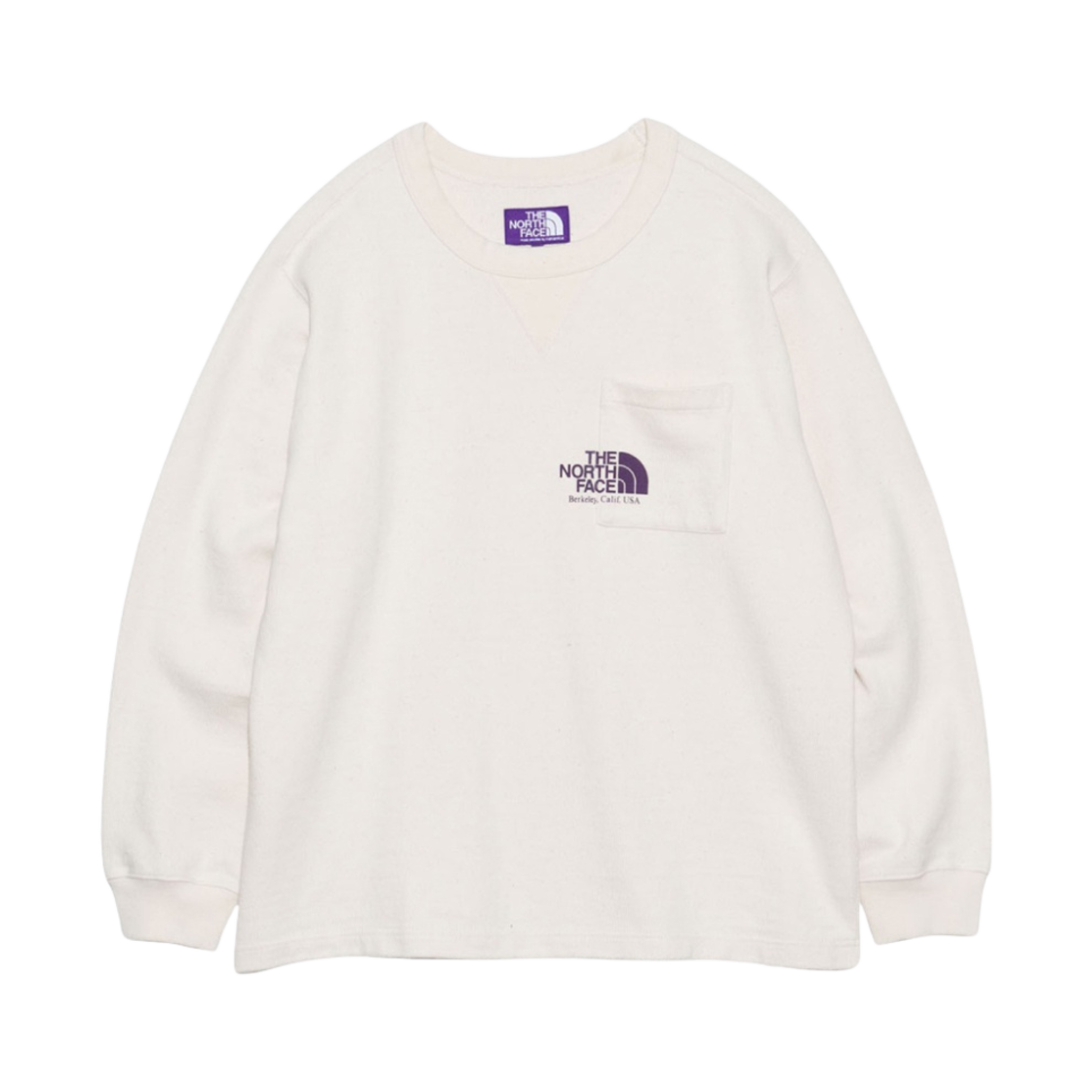 NT3405N The North Face Purple Label Field Long Sleeve Graphic T-Shirt Ivory
