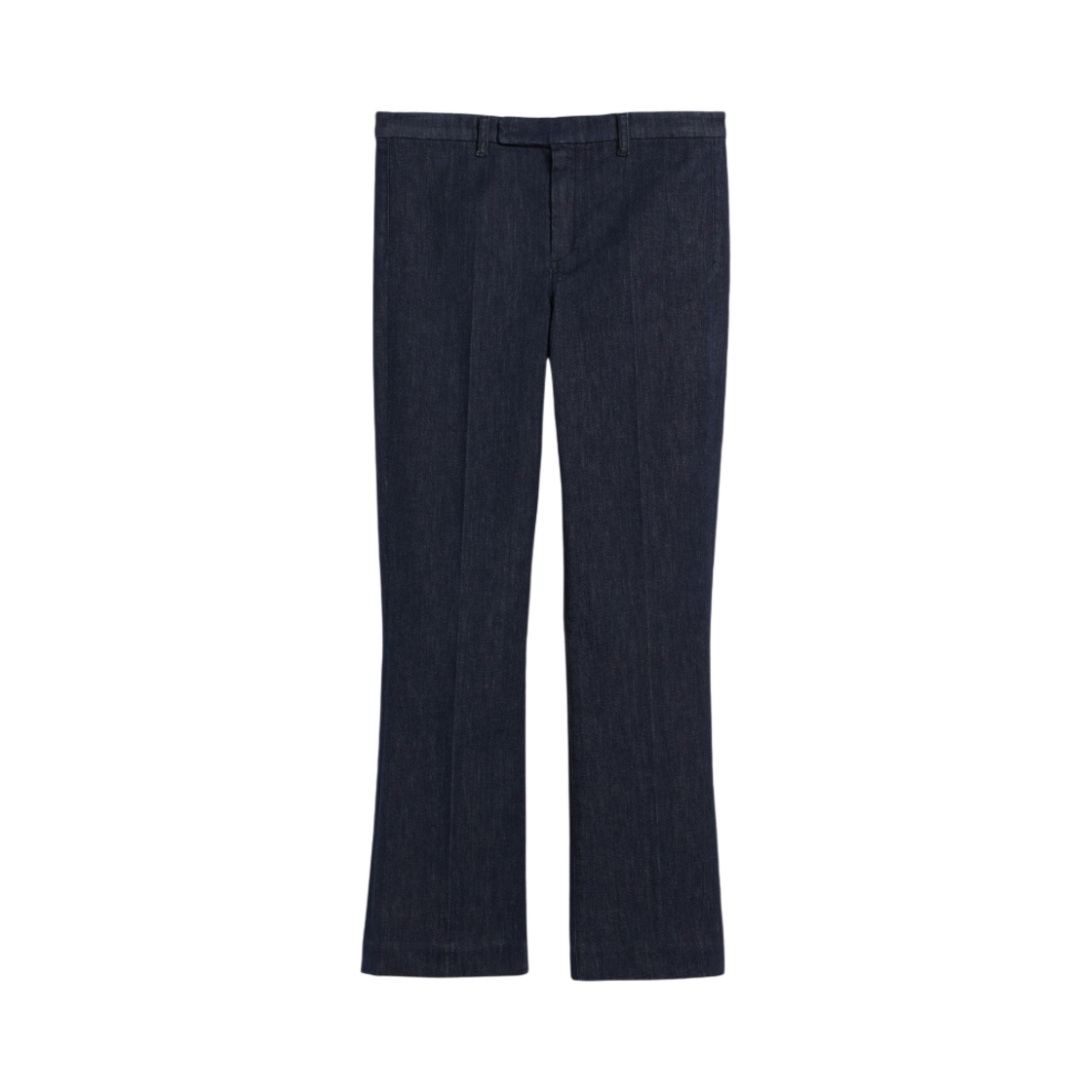 DENISE-001 (W) S Max Mara Denise Flared Stretch Denim Trousers Midnight Blue