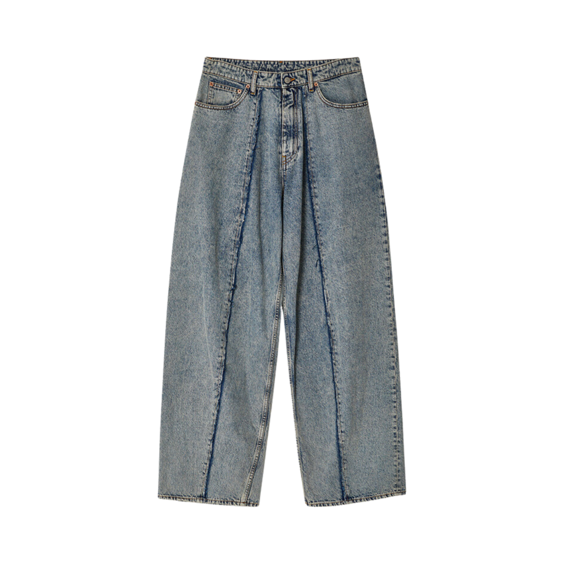 SH0LA0011S30844962 MM6 Maison Margiela 5 Pocket Denim Pants Light Blue