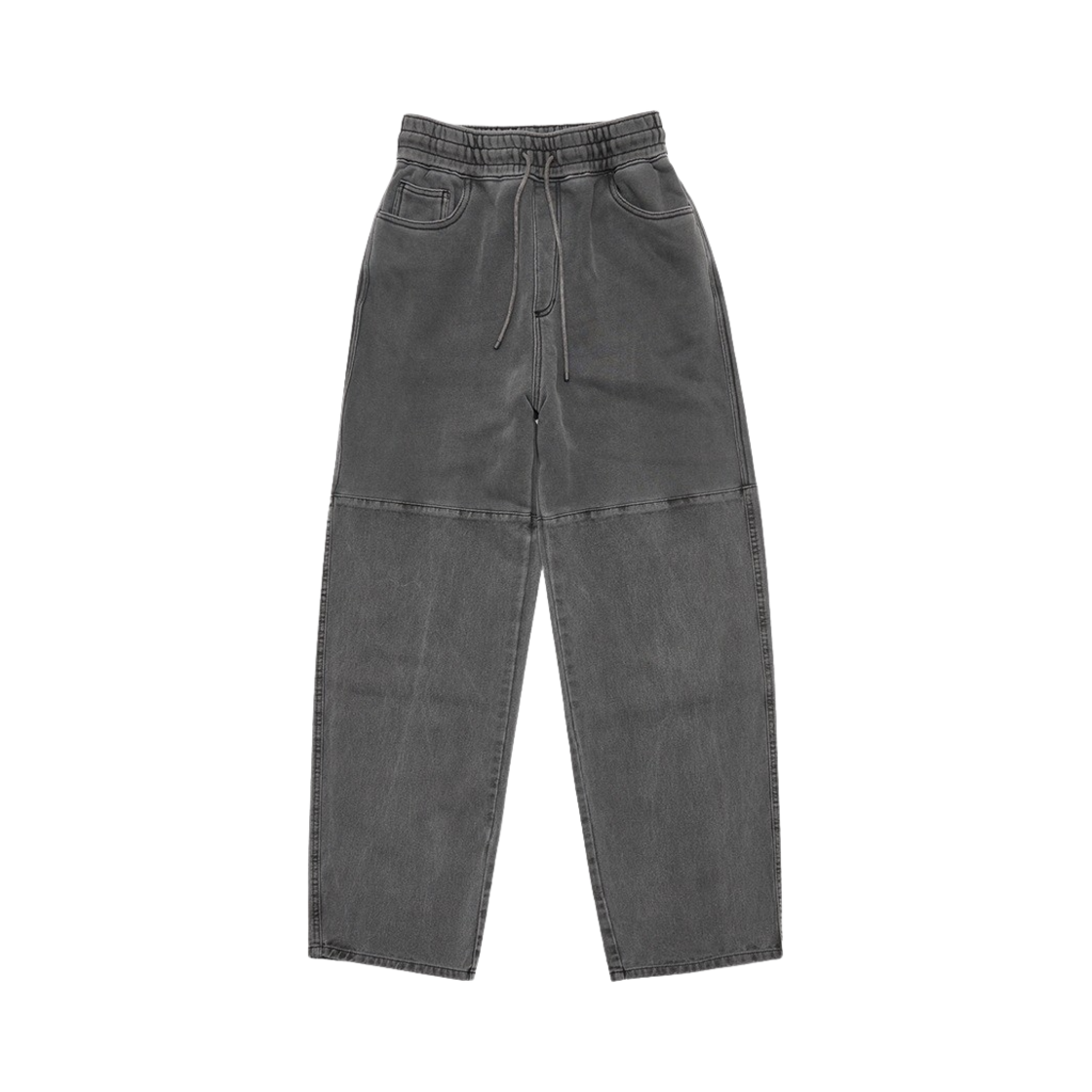 KM4BPADAM26RG Amomento Drawstring Denim Pants Charcoal