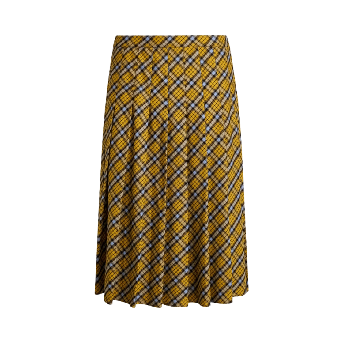 (W) 귀조 깁슨 플리티드 스커트 옐로우 플레이드