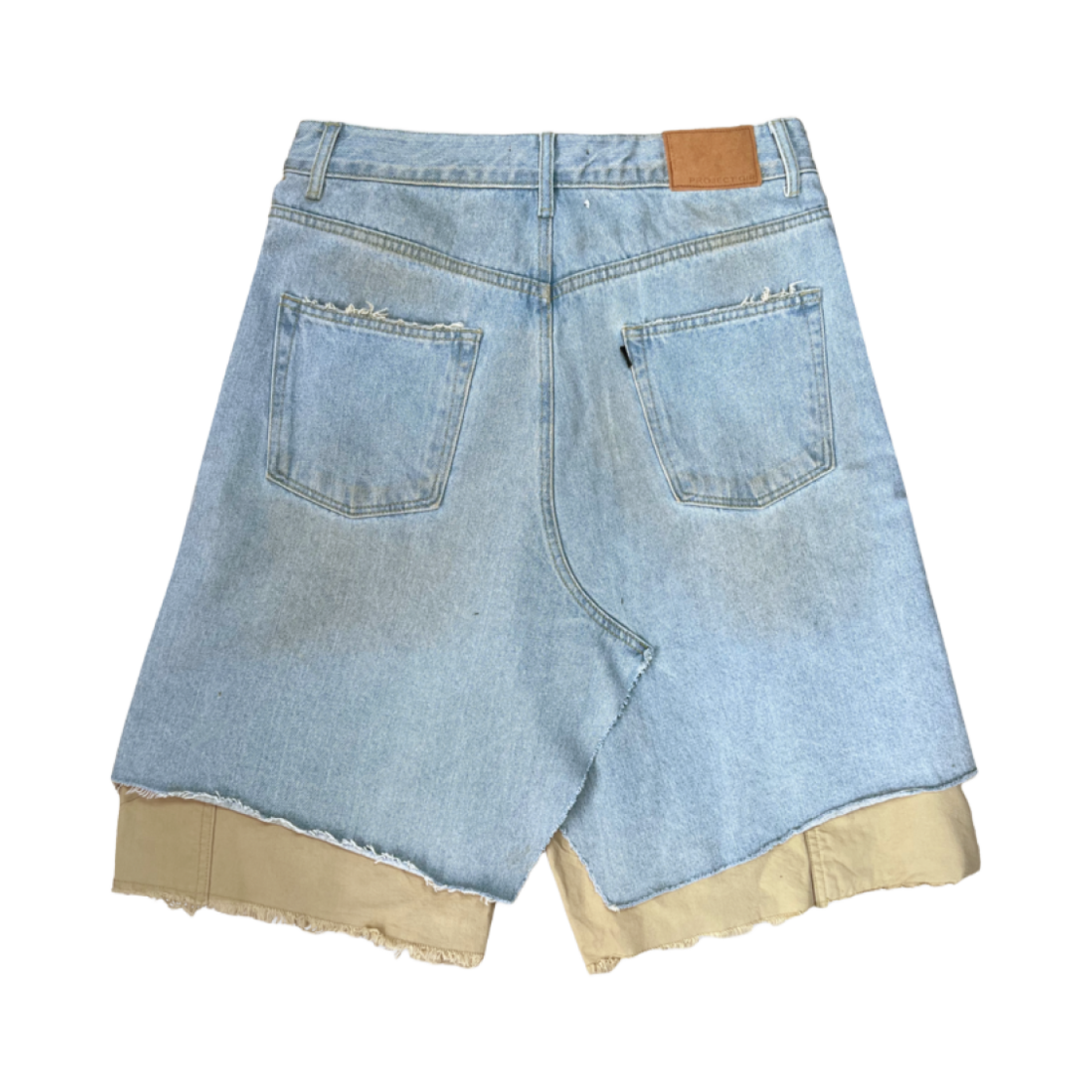 프로젝트 G/R 레이어드 스커트 데님 카펜터 쇼츠 블루(Project G/R Layered Skirt Denim Carpenter Shorts Blue) - 2