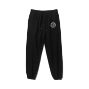 Punch Drunk Parties Circle Logo Waffle Lounge Pants Black