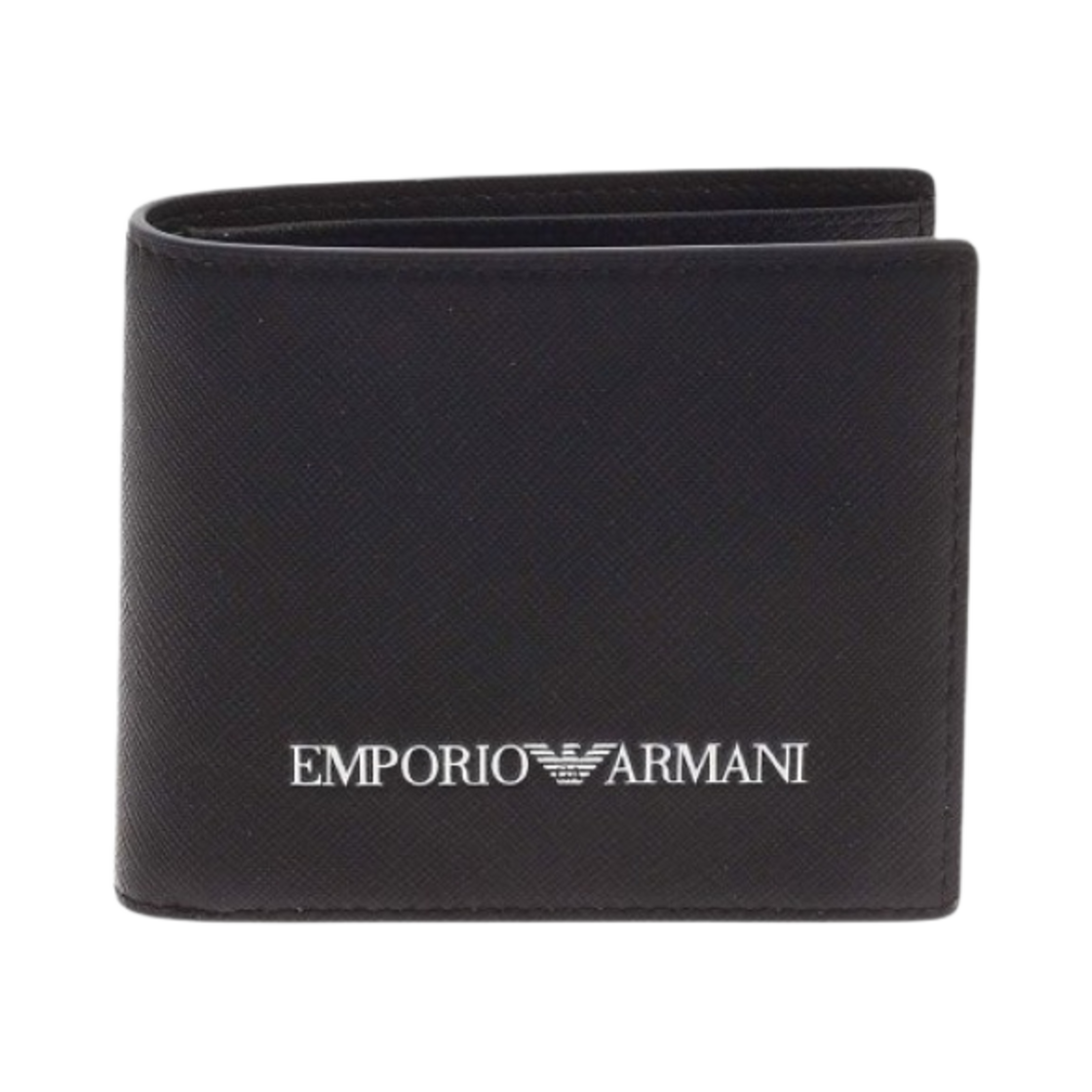 Y4R168Y020V81072 Emporio Armani Logo Wallet Black White