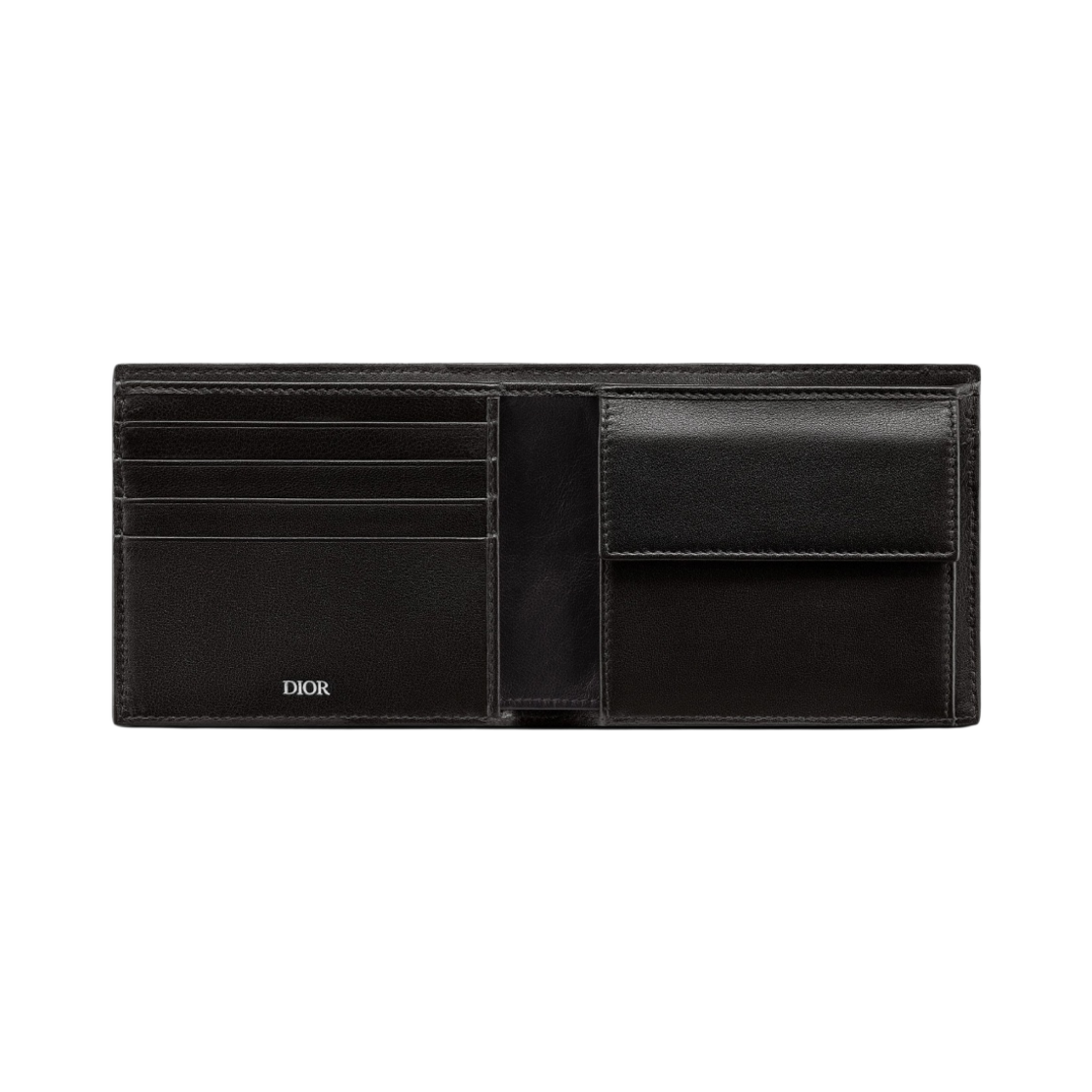 디올 컴팩트 지갑 그레인드 카프스킨 & CD 아이콘 시그니쳐 블랙(Dior Compact Wallet Grained Calfskin & CD Icon Signature Black) - 2