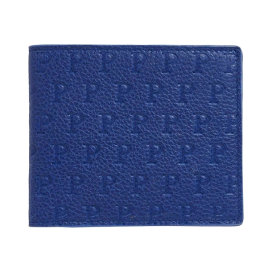 - Palace P Embossed Bill Fold Wallet Navy Blue - 21FW