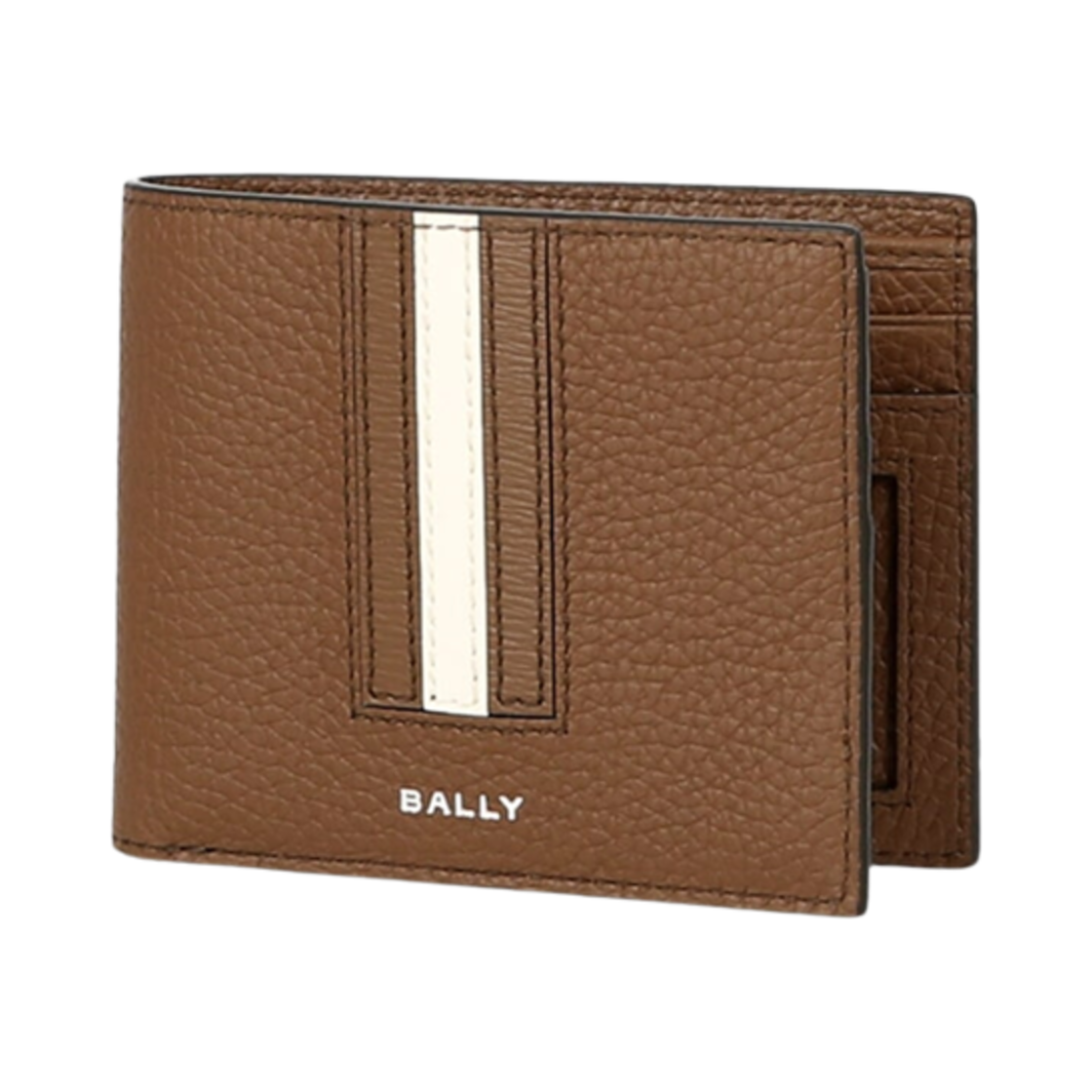 발리 리본 레더 반지갑 브라운(Bally Ribbon Leather Bi-Fold Wallet Brown) - 1