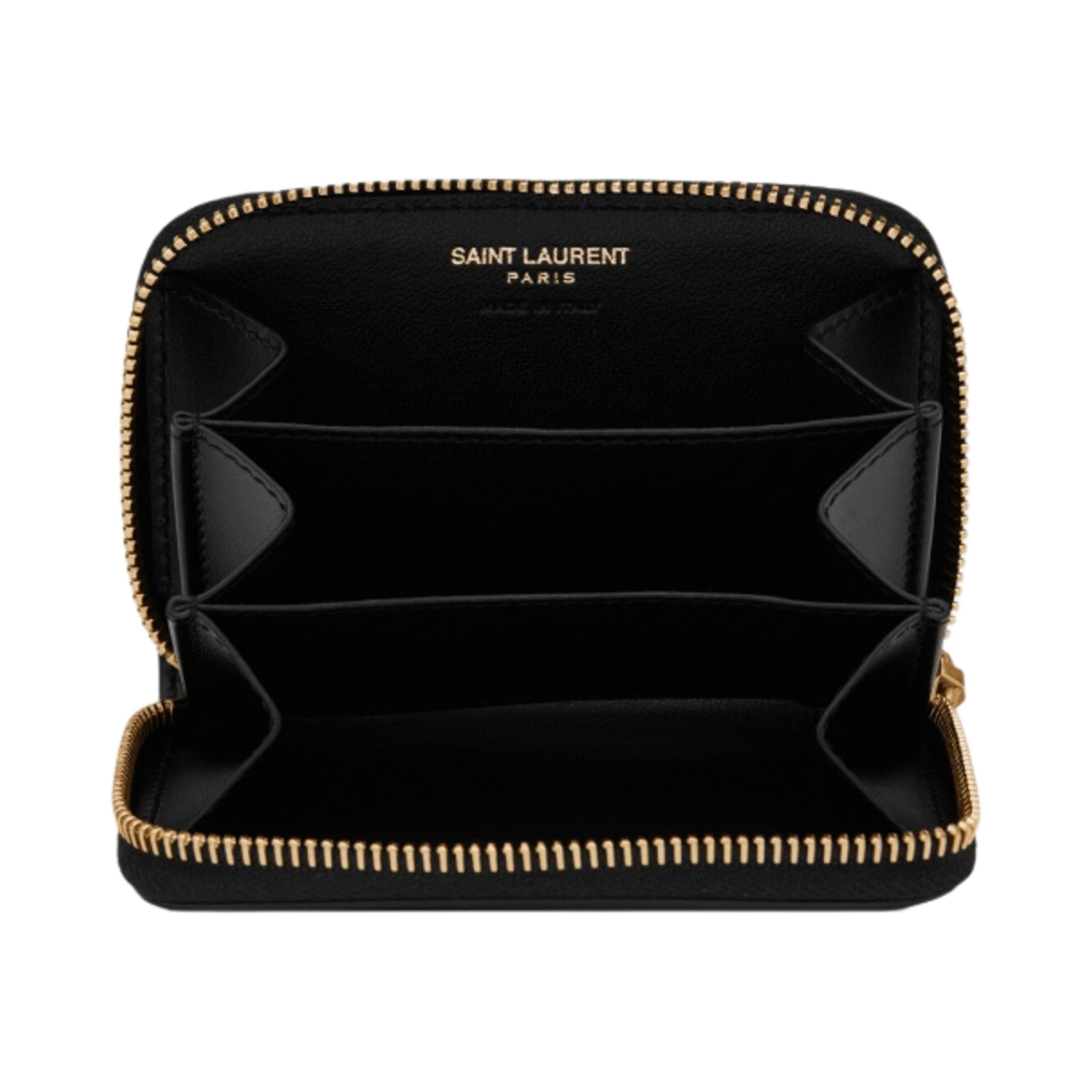 생로랑 스무스 레더 타이니 카산드라 동전 카드 지갑 블랙(Saint Laurent Tiny Cassadre Coin Card Wallet in Smooth Leather Black) - 3