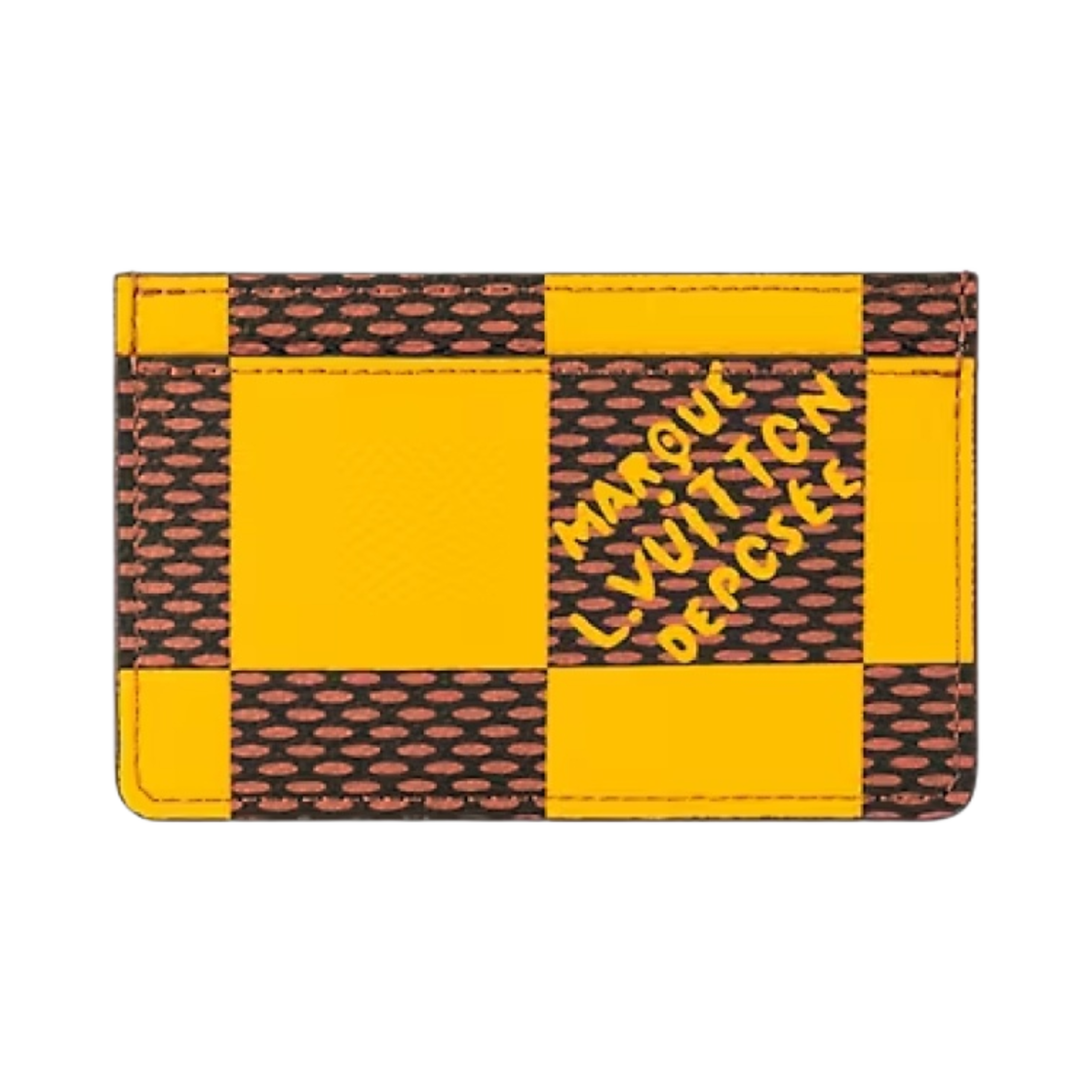 루이비통 포르트 카르트 심플 다미에 옐로우