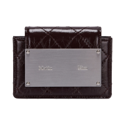 Matin Kim Quilting Accordion Wallet Dark Brown
