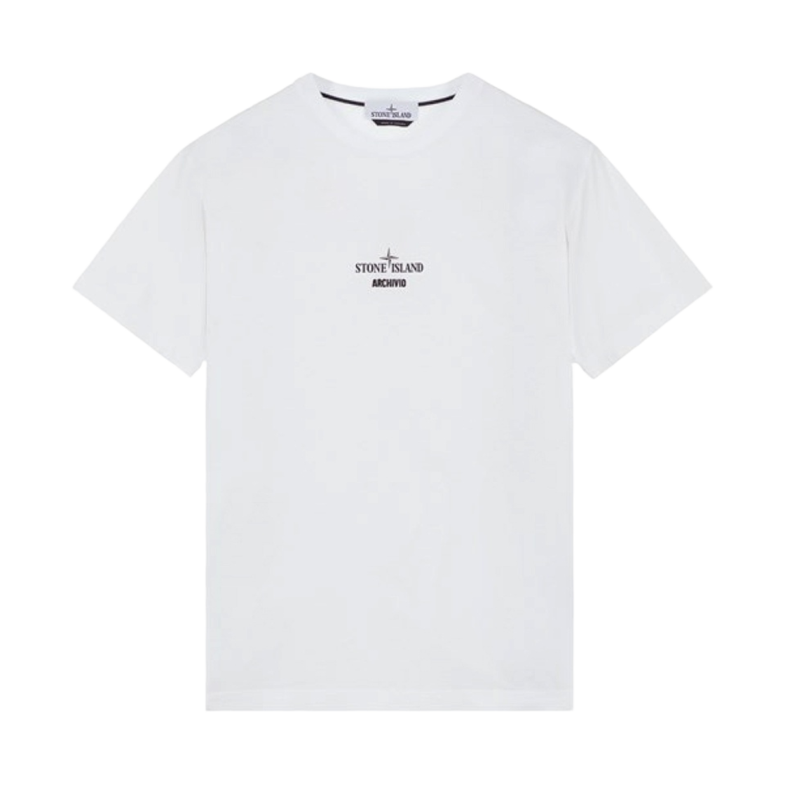 스톤 아일랜드 2NS91 아르키비오 코튼 저지 티셔츠 화이트 - 23SS(Stone Island 2NS91 Archivio Cotton Jersey T-Shirt White - 23SS) - 1