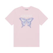(W) Ganni Butterfly Relaxed T-Shirt Light Lilac