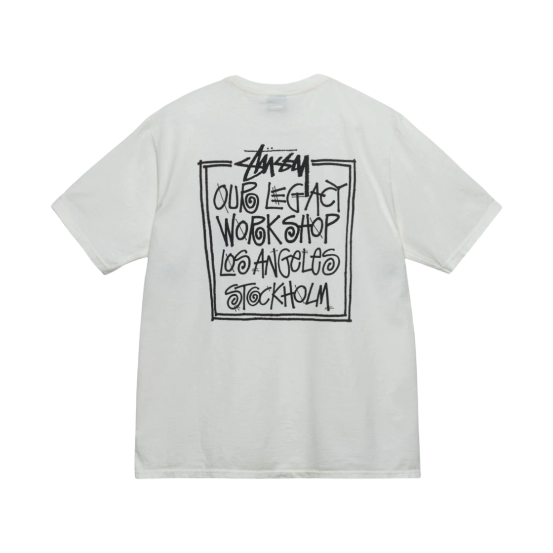 스투시 x 아워레가시 프레임 피그먼트 다이드 티셔츠 내츄럴(Stussy x Our Legacy Frame Pigment Dyed T-Shirt Natural)