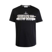 Stone Island 2NS82 Band Multi Logo T-Shirt Navy Blue - 21FW