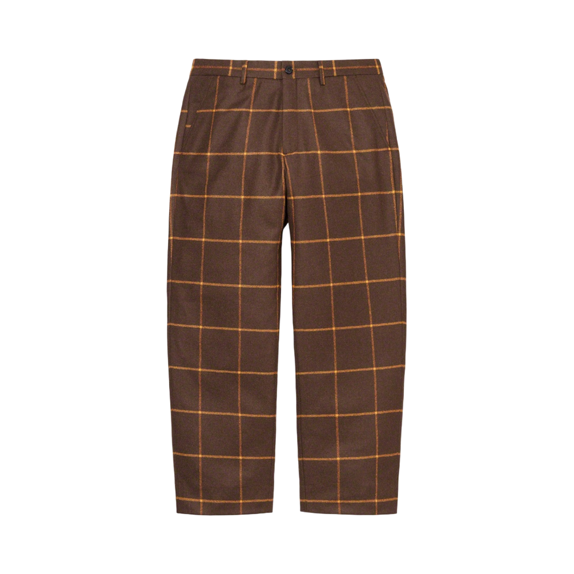 슈프림 윈도페인 울 트라우저 브라운 - 22FW(Supreme Windowpane Wool Trousers Brown - 22FW) - 1