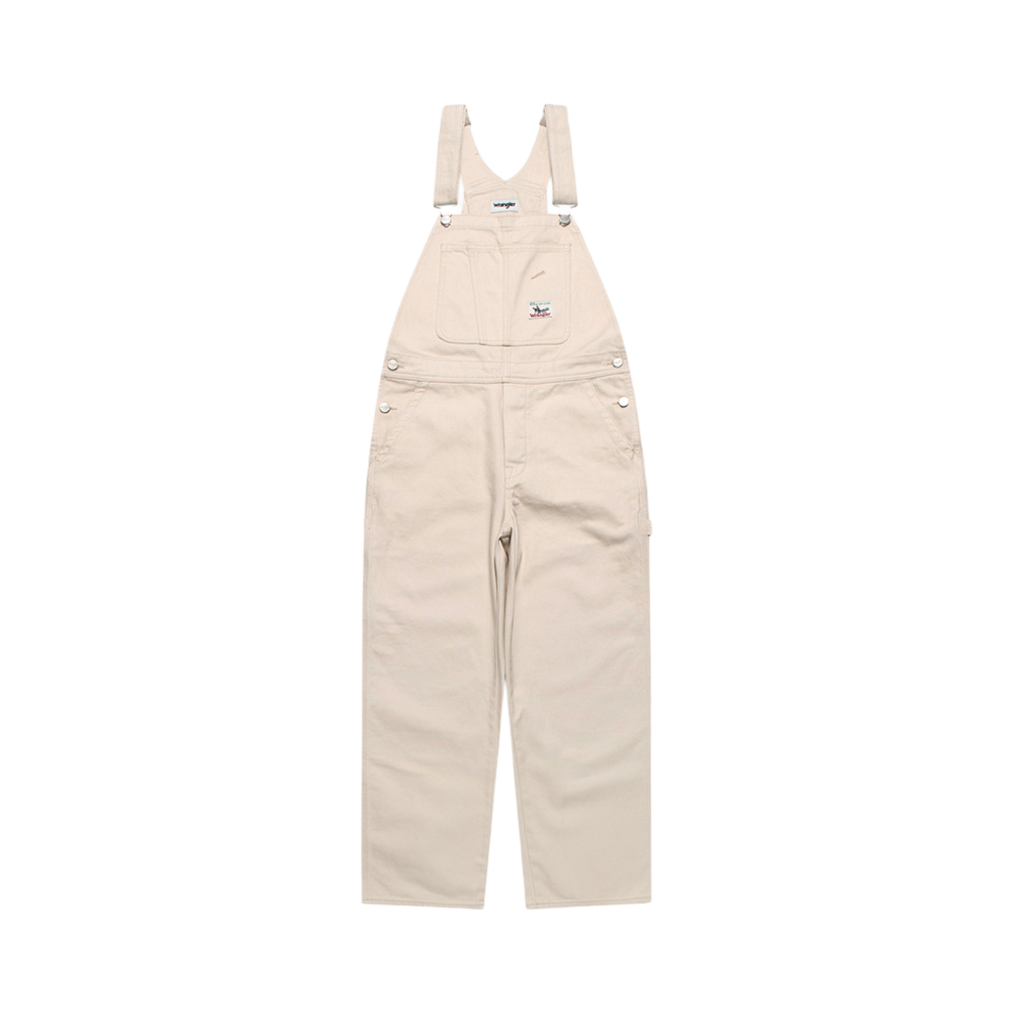 WR2502OR01IV Wrangler Loose Denim Overalls Ivory