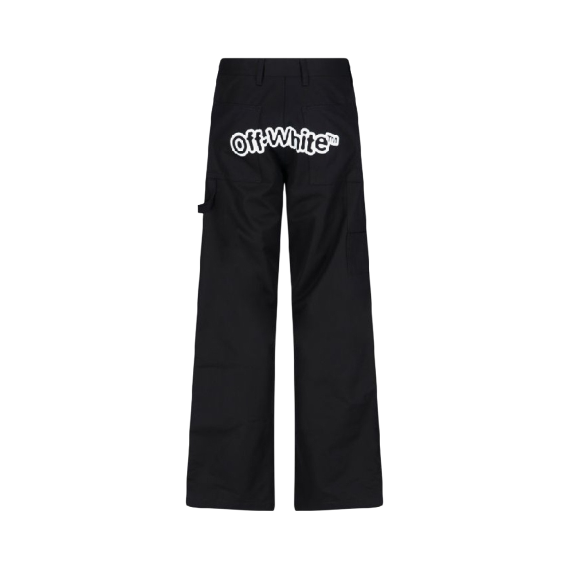 OMCA209S22FAB0021001 Off-White FF Blur Carpenter Pants Black