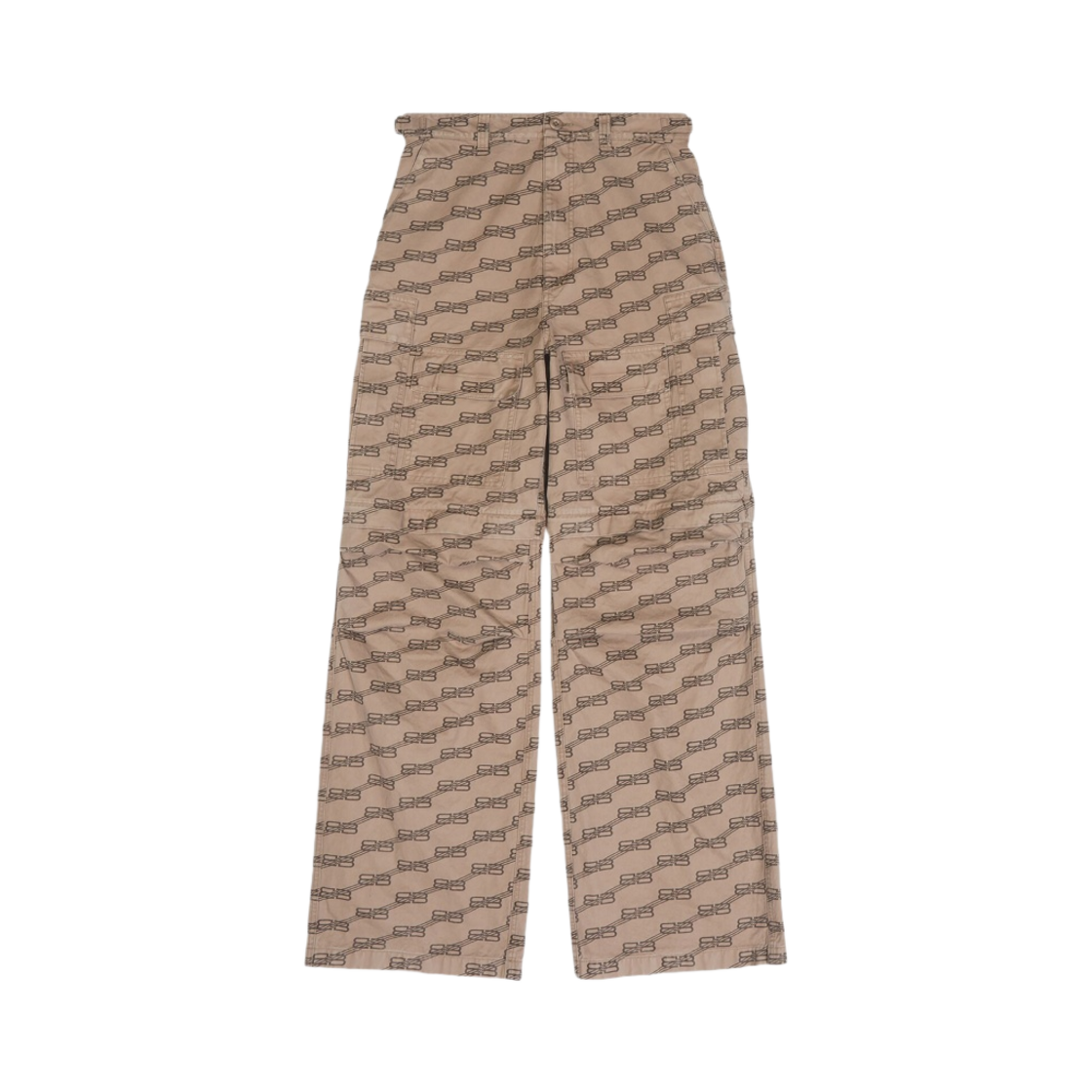 발렌시아가 BB 모노그램 카고 팬츠 베이지(Balenciaga BB Monogram Cargo Pants Beige) - 1