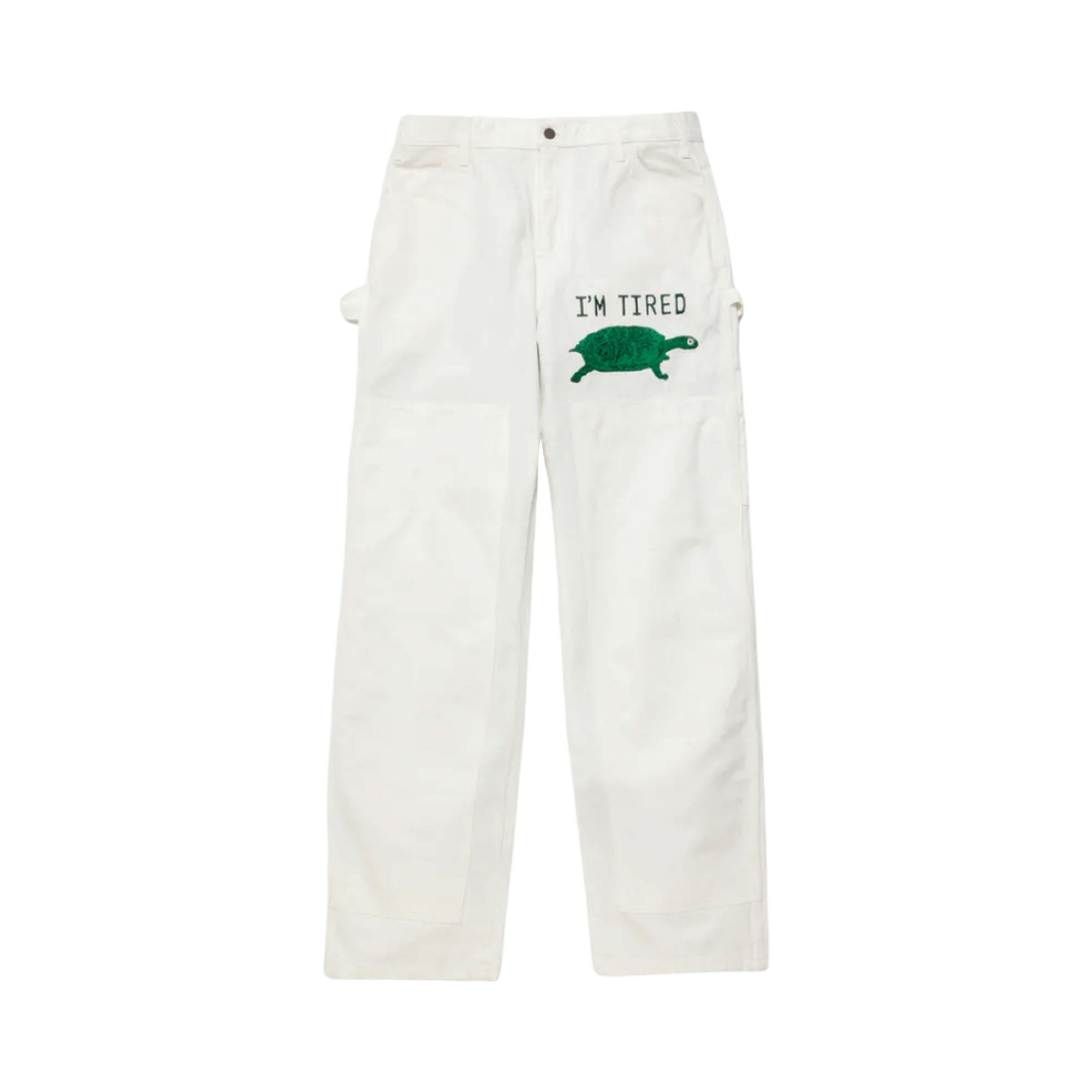 CP07PT002 Cactus Plant Flea Market I’m Tired Painter Pant White