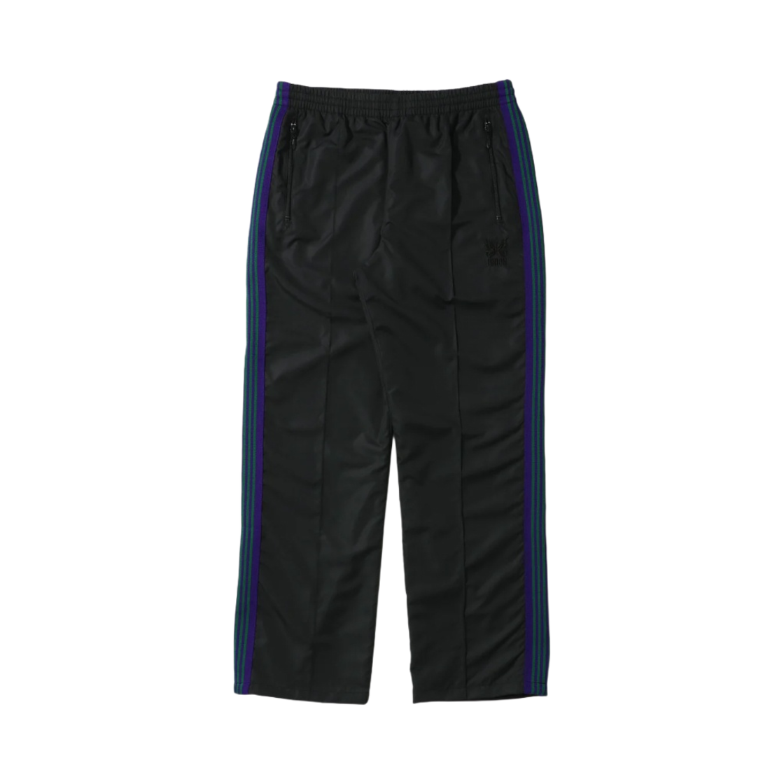 니들스 x 유니온 윈드브레이커 폴리 트랙 팬츠 블랙