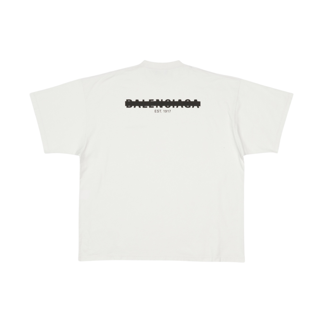 발렌시아가 스트라이크 1917 오버사이즈 티셔츠 오프 화이트(Balenciaga Strike 1917 Oversized T-Shirt Off White) - 2