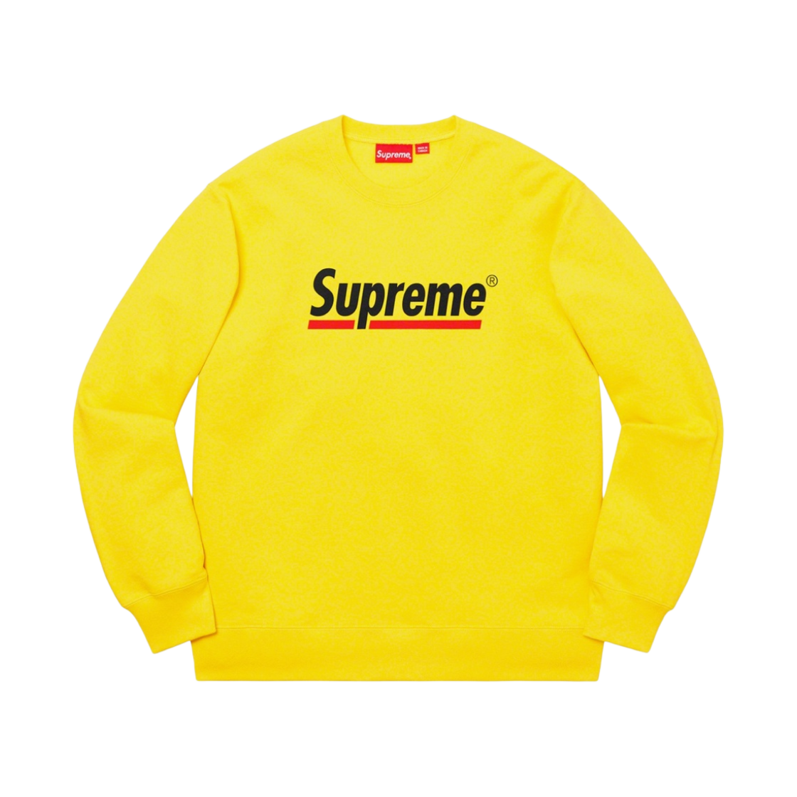슈프림 언더라인 크루넥 레몬 - 20SS(Supreme Underline Crewneck Lemon - 20SS) - 1
