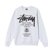 Stussy World Tour Crew Ash Heather 2021