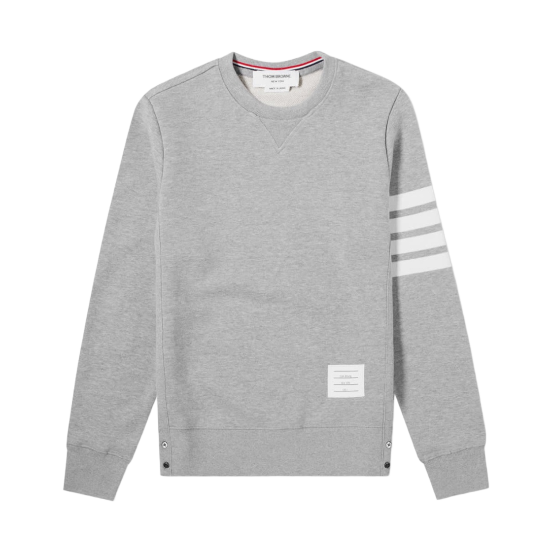 톰브라운 엔지니어드 사선 스웨트셔츠 라이트 그레이(Thom Browne Engineered 4-Bar Sweatshirt Light Grey)