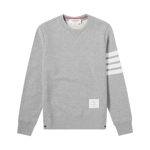 MJT021H-00535-068/MJT021L-00535-068 Thom Browne Engineered 4-Bar Sweatshirt Light Grey