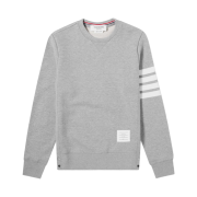 Thom Browne Engineered 4-Bar Sweatshirt Light Grey