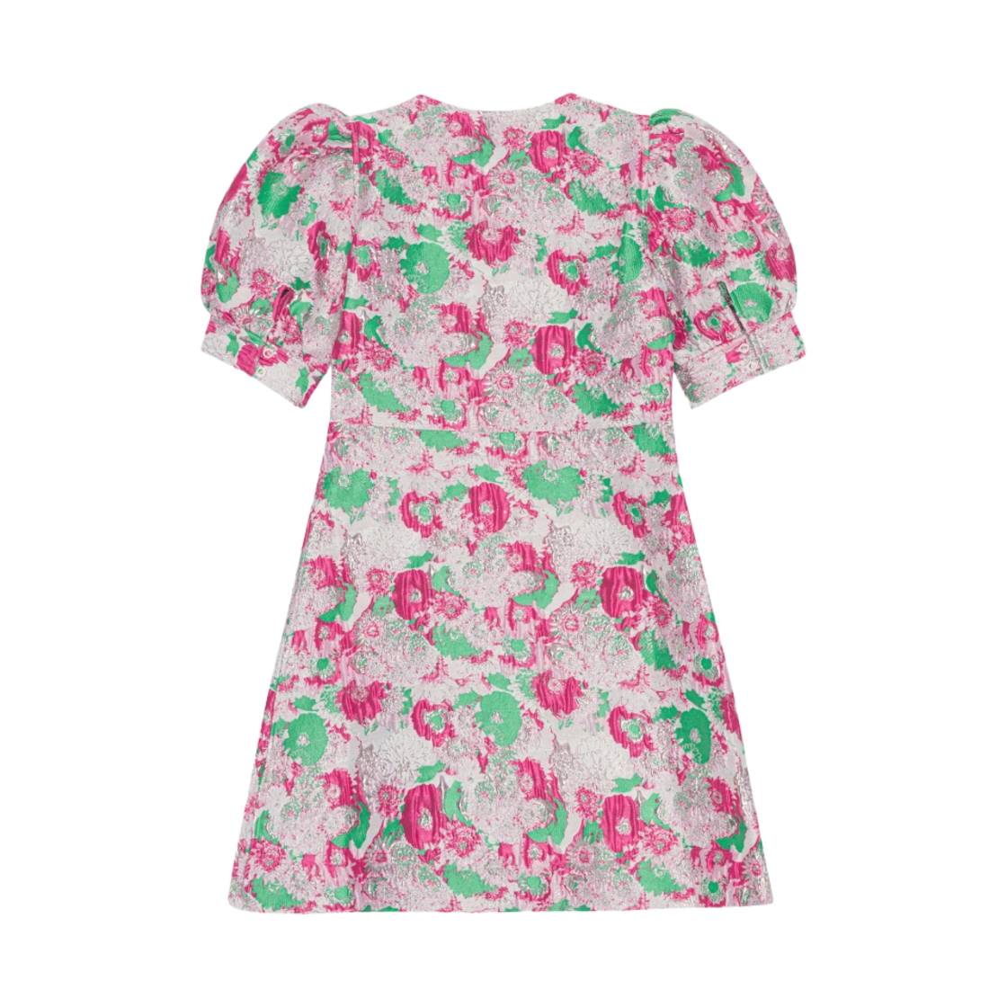 (W) 가니 3D 자카드 미니 드레스 슈가 플럼((W) Ganni 3D Jacquard Mini Dress Sugar Plum) - 2