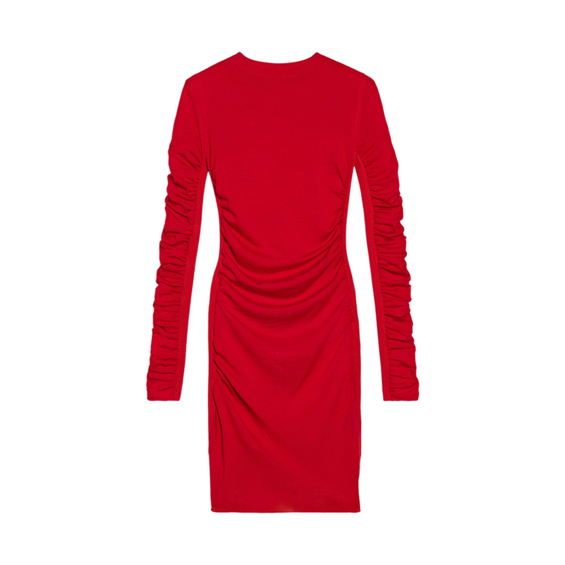 (W) 자크뮈스 라 로브 마이유 노도 립 백 미니 드레스 레드((W) Jacquemus La Robe Maille Nodo Ribbed Back Mini Dress Red) - 1