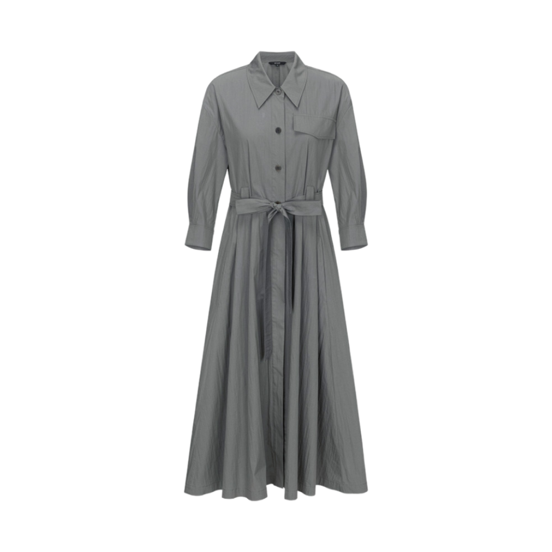 (W) 온앤온 3/4 슬리브 셔츠 원피스 카키((W) On&On 3/4 Sleeve Shirt Dress Khaki)