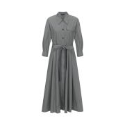 (W) On&On 3/4 Sleeve Shirt Dress Khaki